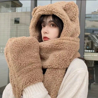 Bear Scarf Hat