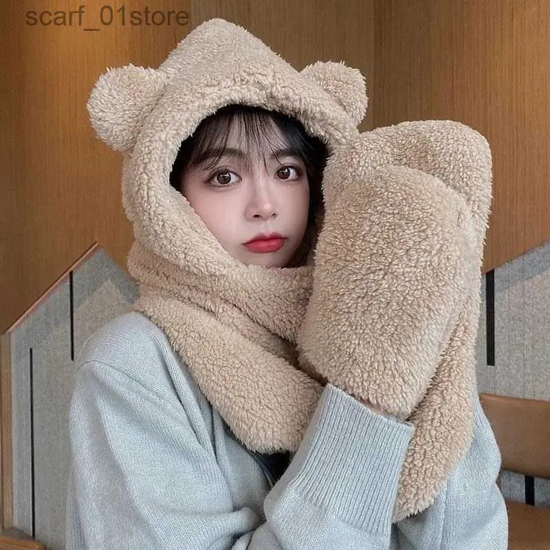 Bear Scarf Hat